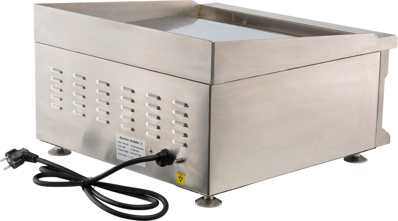 Combisteel Electric Fry Top Chrome 500, 3kW, Smooth Griddle 4
