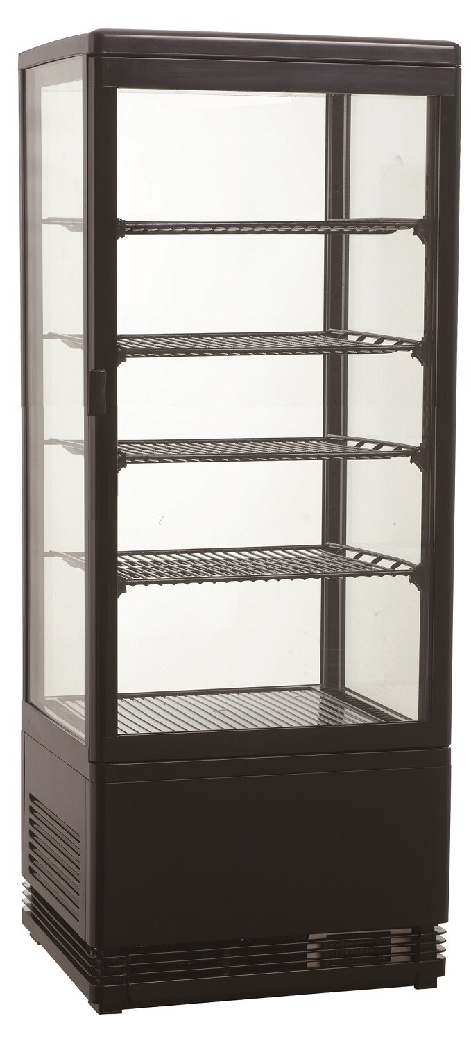 Combisteel Cold Display 98L Black Tabletop Refrigerated Showcase 1