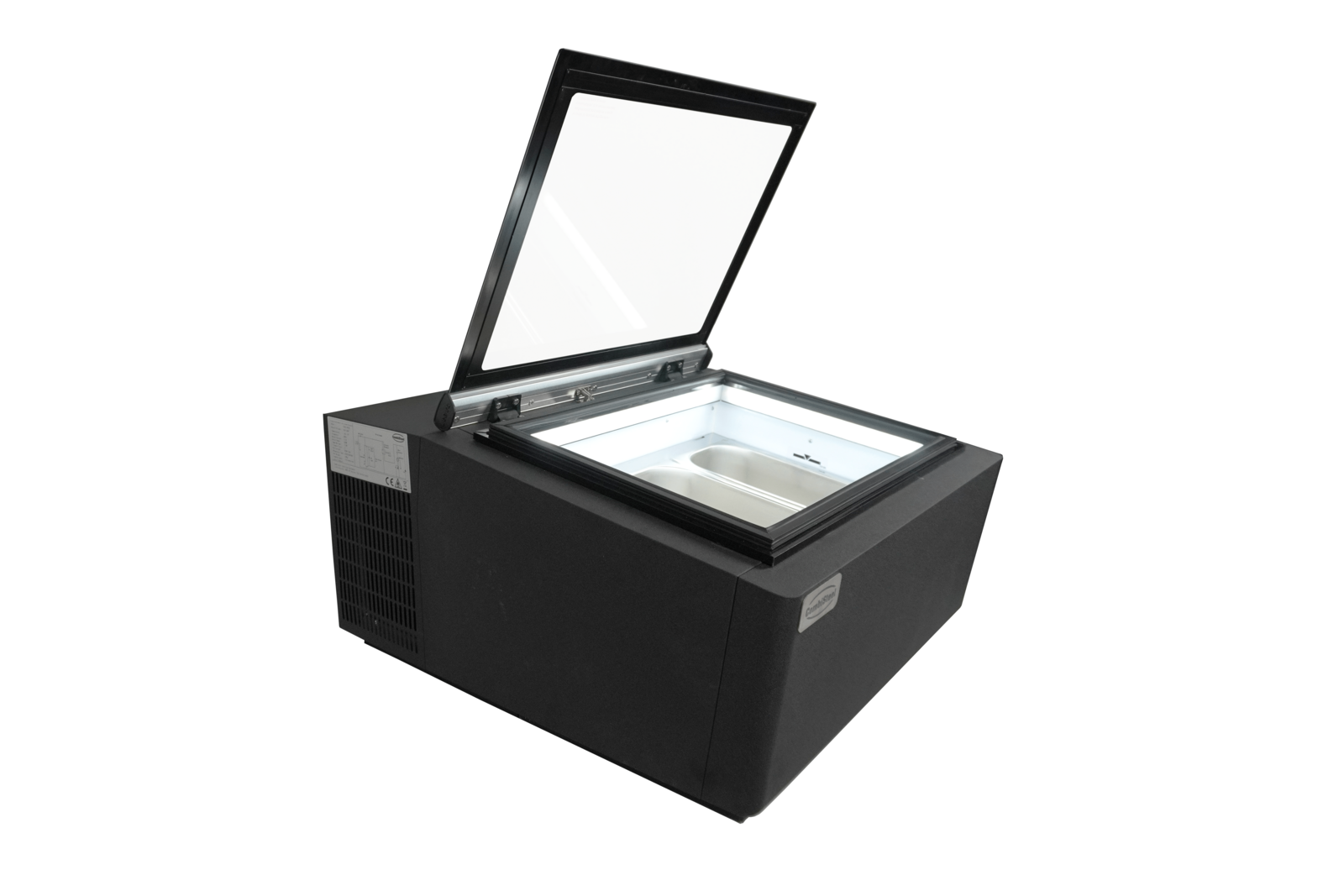 Combisteel Countertop Ice Cream Display Black, 3x5L Capacity 6