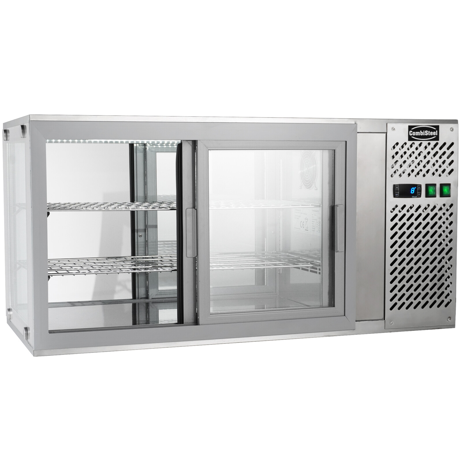 Combisteel Dessert Display Case 150L, Refrigerated LED Showcase 3
