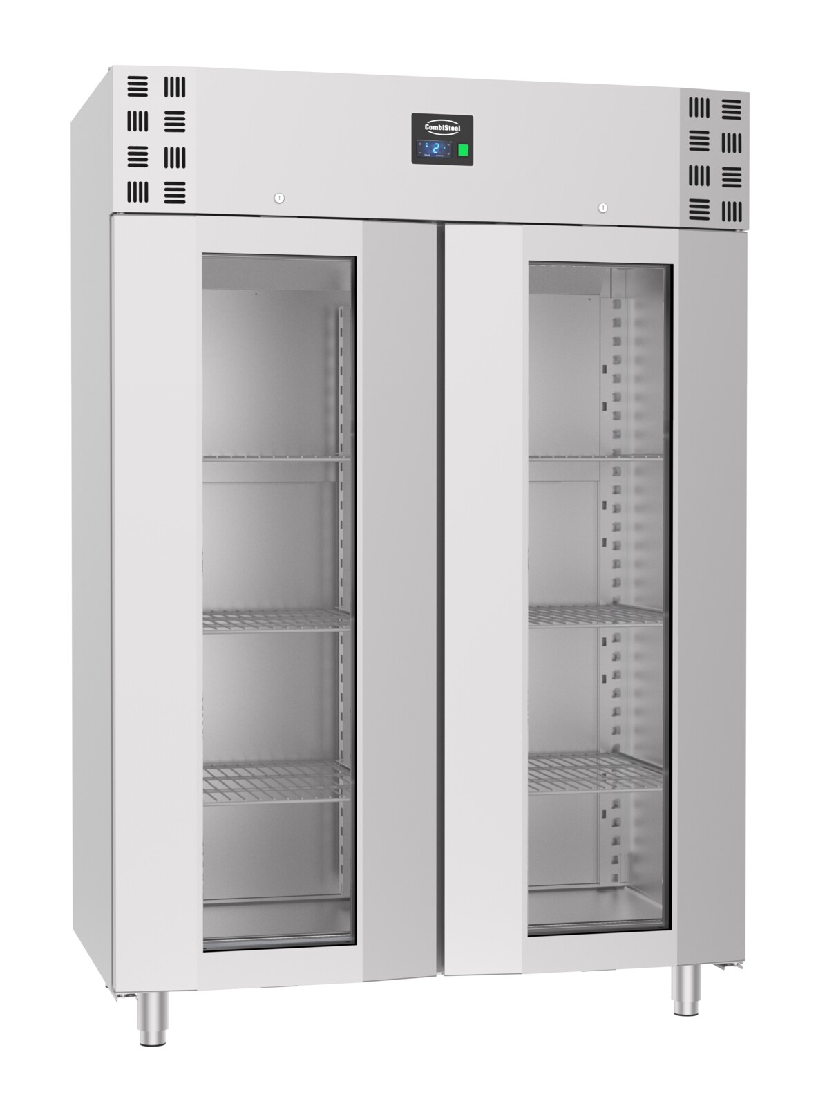 Combisteel Pro Line Glass Door Refrigerator 1400L, Stainless Steel 1