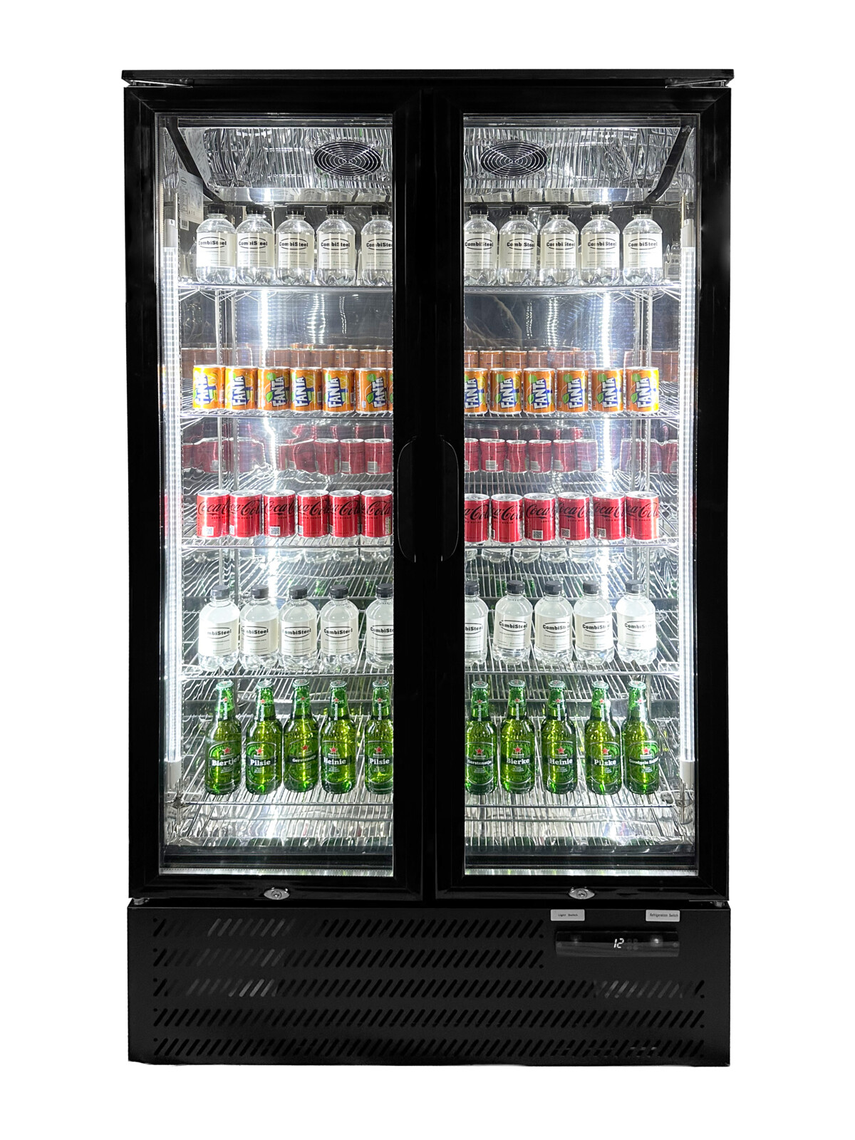 Combisteel Backbar Cooler MVC-458, 458L, Black, 2 Door 2