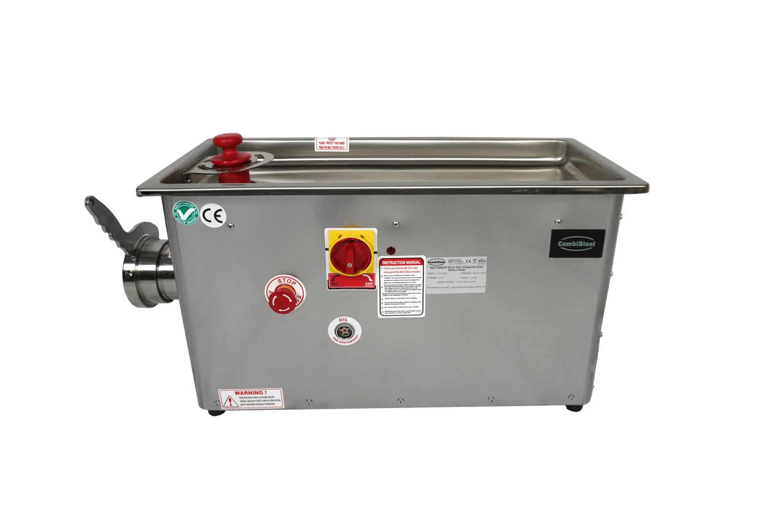 Combisteel Meat Grinder 22 - 450kg/h, 1.5kW, Fixed Head 2