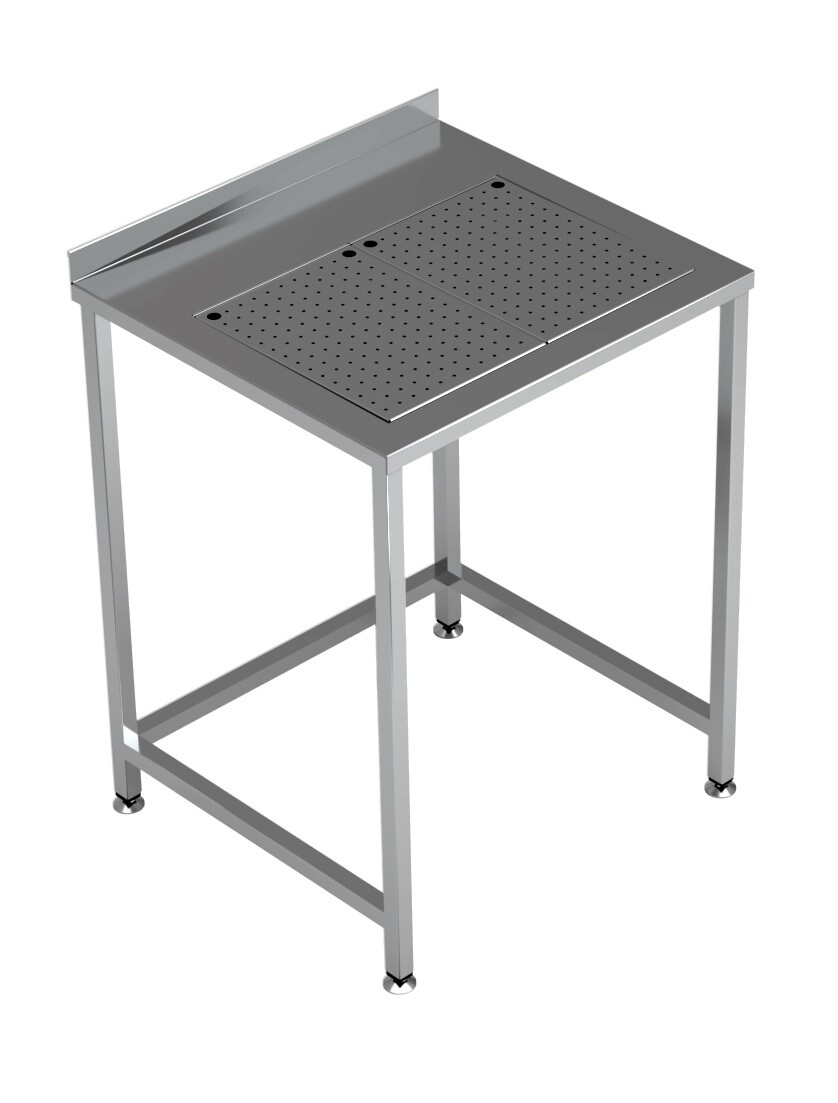 Combisteel Stainless Steel Worktable with Integrated Drip Tray 700x650mm 1