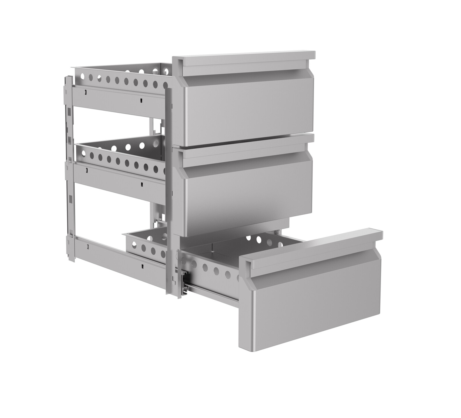 Combisteel 1/3 Monoblock Drawerset with Soft Closing Mechanism 2