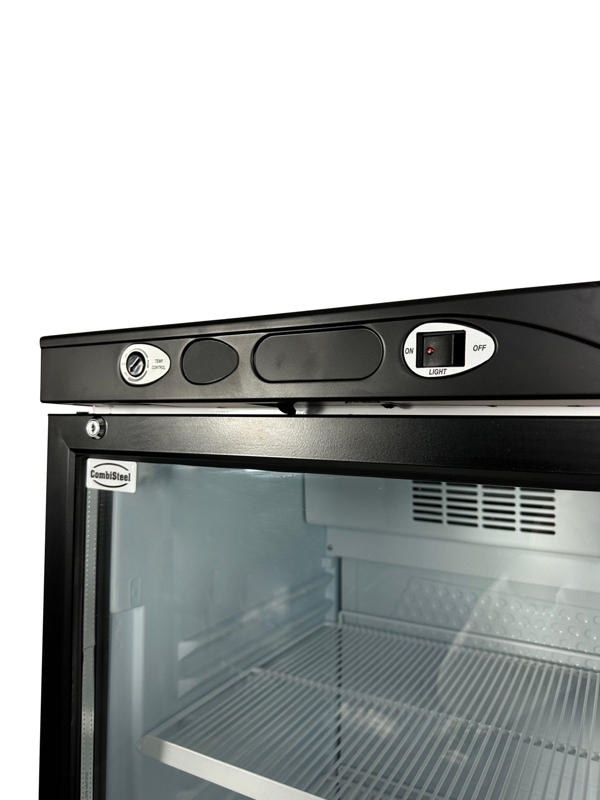 Combisteel Glass Door Refrigerator 382L, LED Display, Static Cooling 5