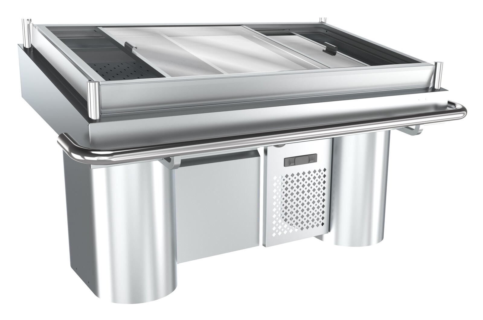 Combisteel Refrigerated Fish Counter 1700mm, Static Cooling, Digital Display 1