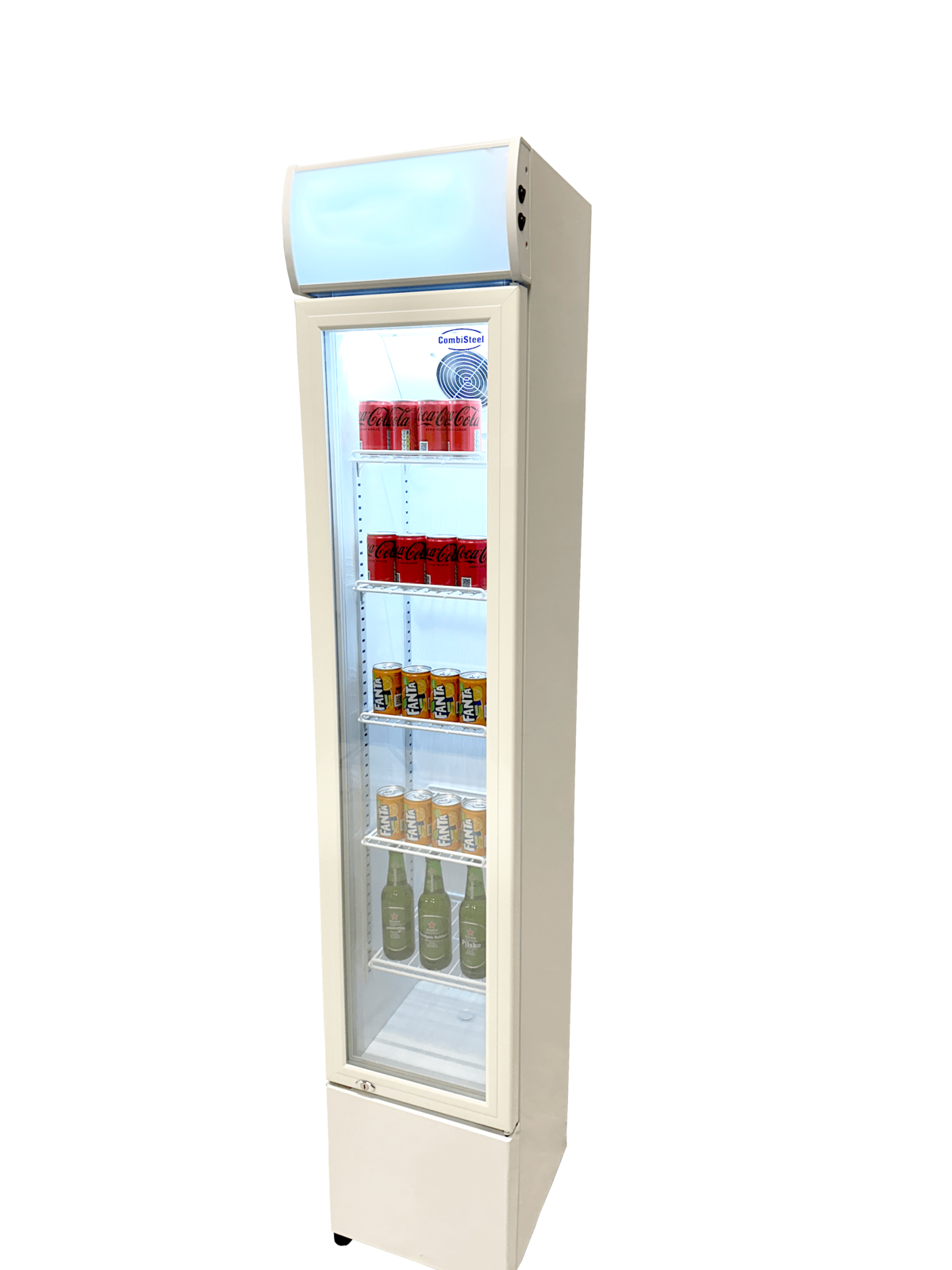 Combisteel Glass Door Refrigerator Narrow 105L, 360mm Width 3
