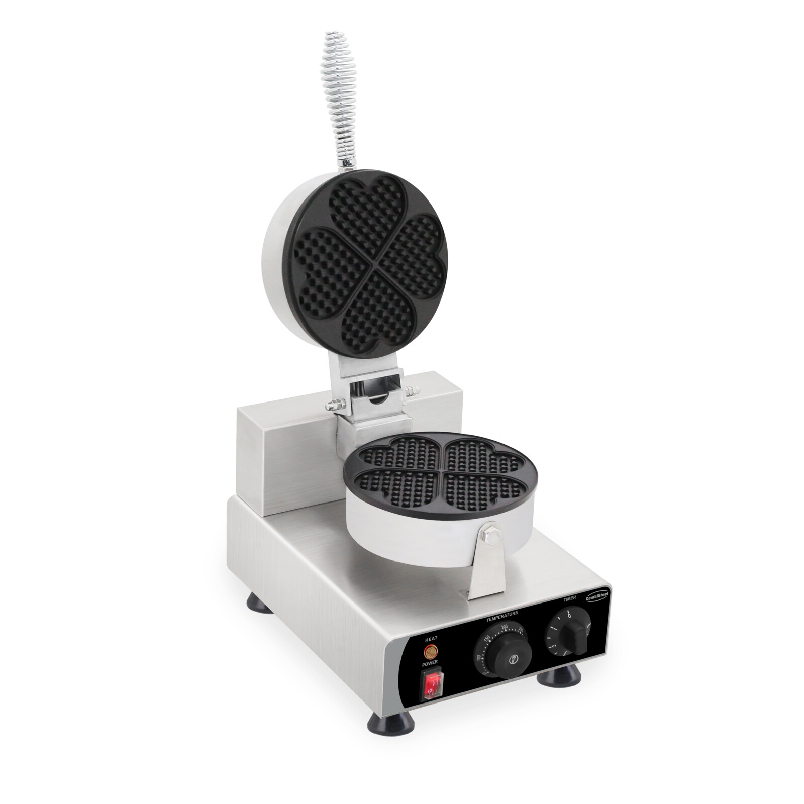 Combisteel Heart-Shaped Waffle Iron 4 Pieces, 1 kW Commercial 2