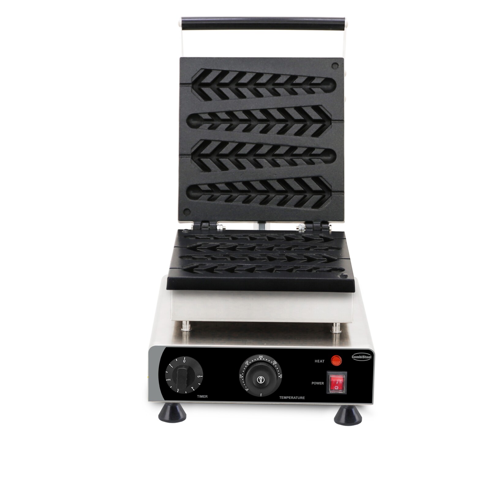 Combisteel Waffle Iron Pine Tree Lollipop 4pcs, 1.75kW Tabletop 3