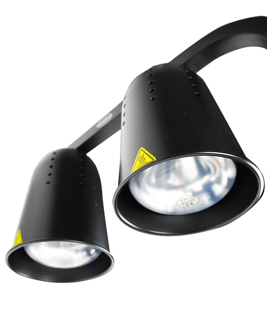 Combisteel Telescopic Heat Lamp Black, 0.5kW, Height Adjustable 6