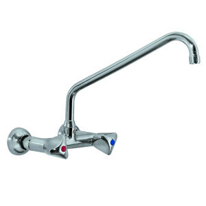 Klarco Wall-Mounted Faucet, 2-Hole Connection, 1/2 Inch Inlet 1