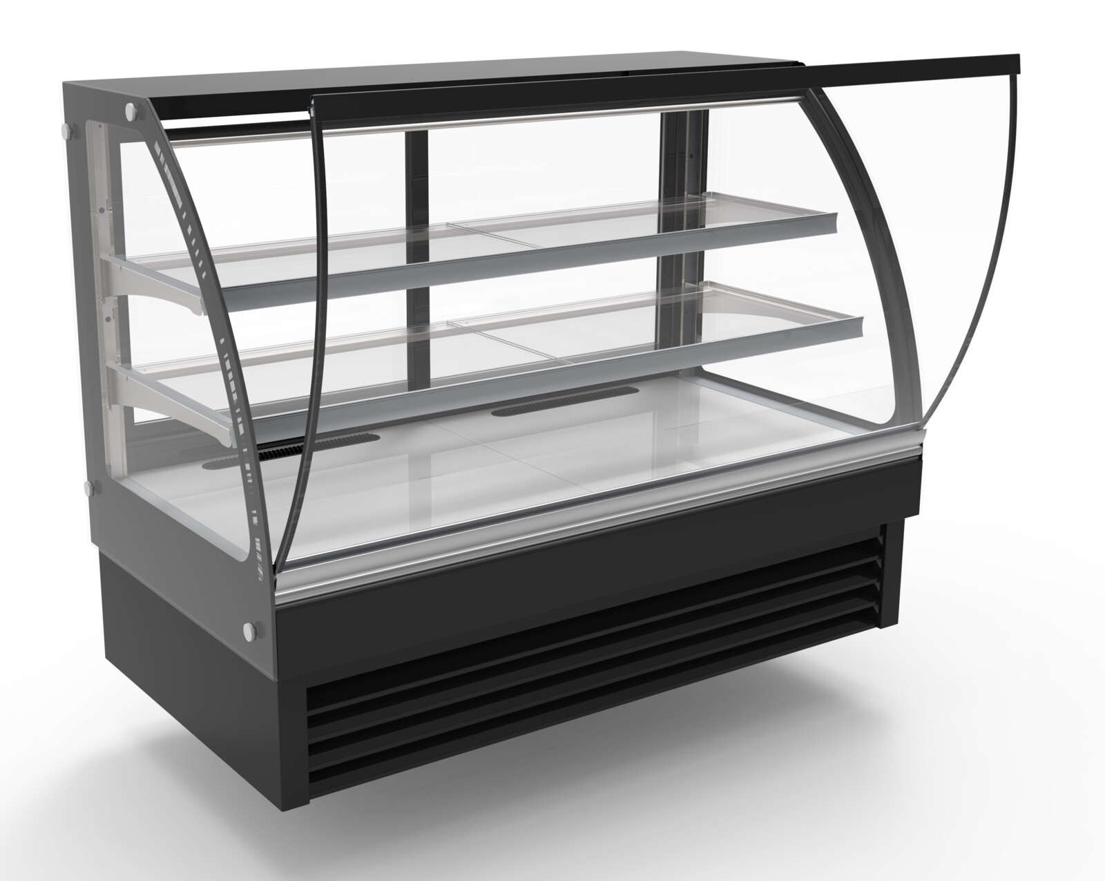 Combisteel 1500 Cold Display Round, 298L, Curved Glass 2
