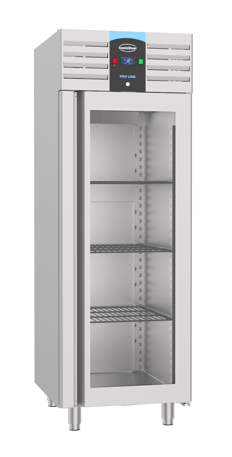 Combisteel Glass Door Freezer 700L, Monoblock, Stainless Steel 1