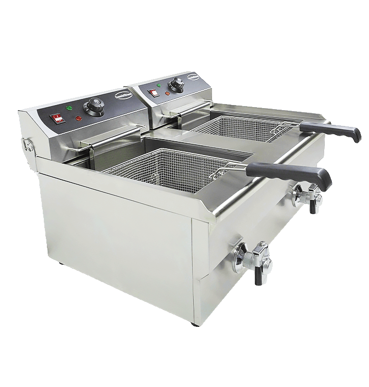 Combisteel Electric Counter Fryer 2x10L, Dual Zone, 2x5kW 6