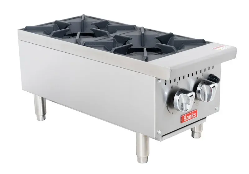 Banks B20HLPG 2 Burner Gas Hob 12kW Heavy Duty Commercial 1
