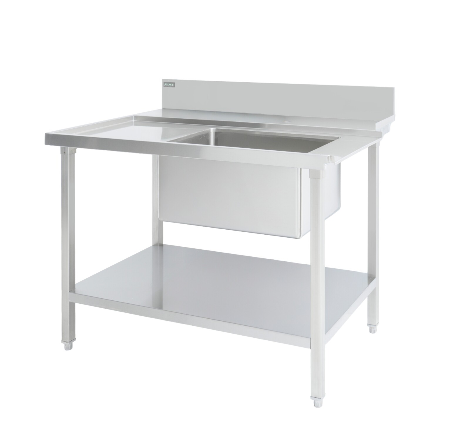 Atlas DESL1200 Dishwasher Entry Sink L-R 1200mm Commercial Kitchen 1