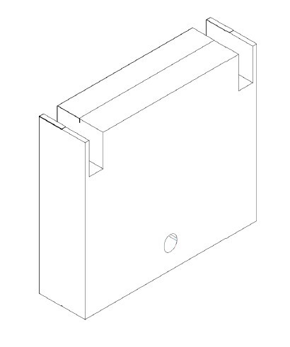 Combisteel Wall Mount Conversion Kit 300-100, 630x340x101mm 1