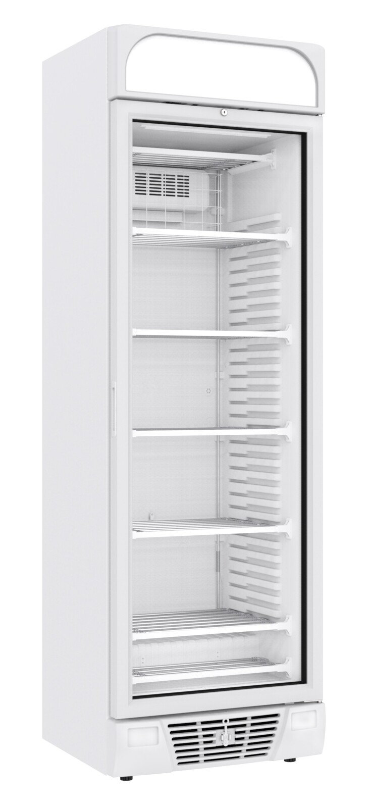 Combisteel Glass Door Freezer 382L, LED Display, Static Cooling 1