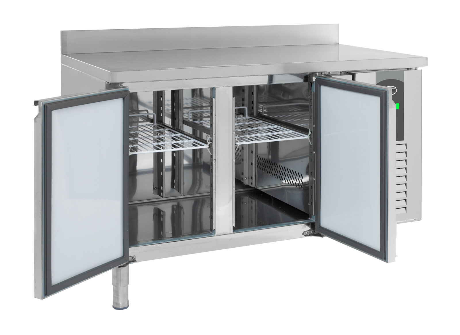 Combisteel Refrigerated Counter Upstand 2 Door, 1360mm, 2x GN 1/1 2