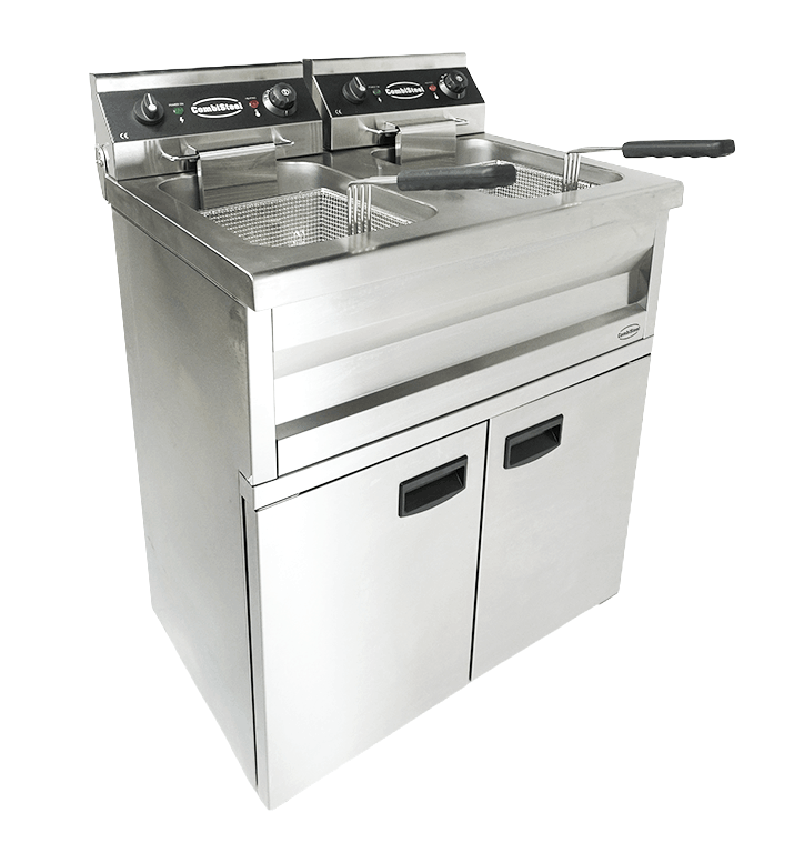 Combisteel Electric Fryer 2x9L, Dual Tank, 6.6kW Freestanding 3