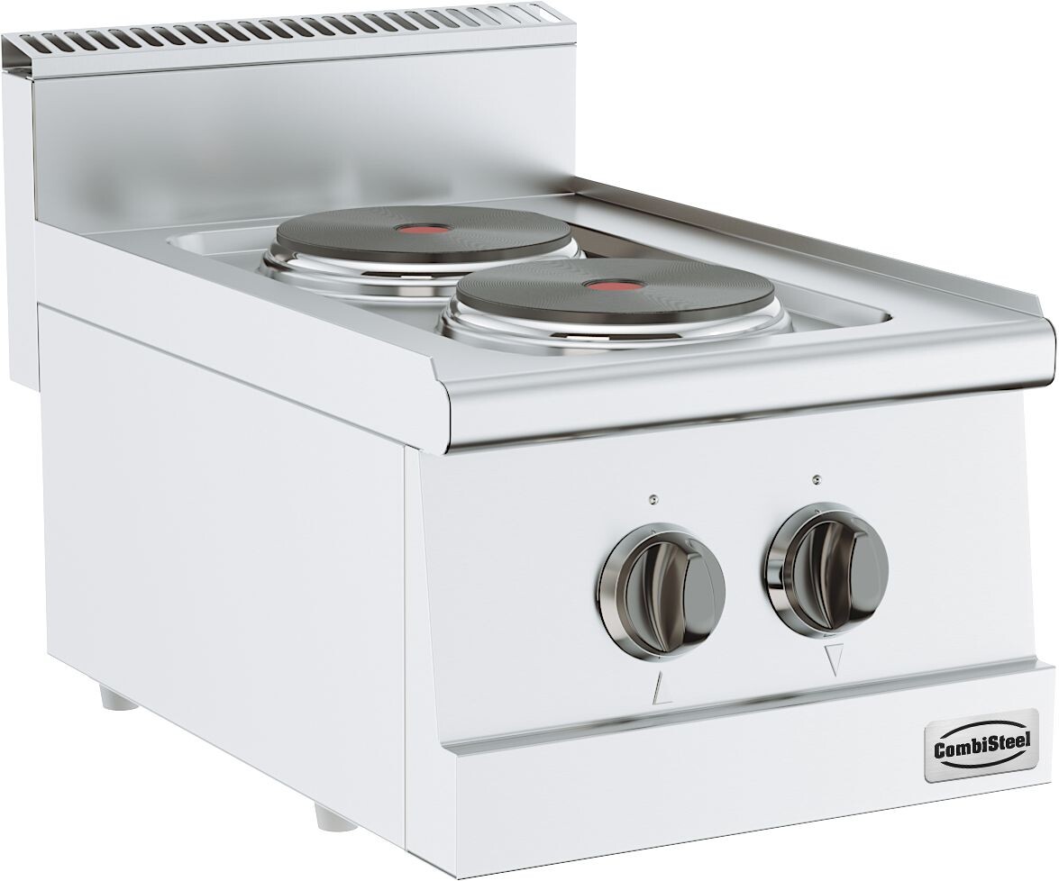 Combisteel Base 600 Electric Range 2 Plate, 3.7 kW Tabletop 1