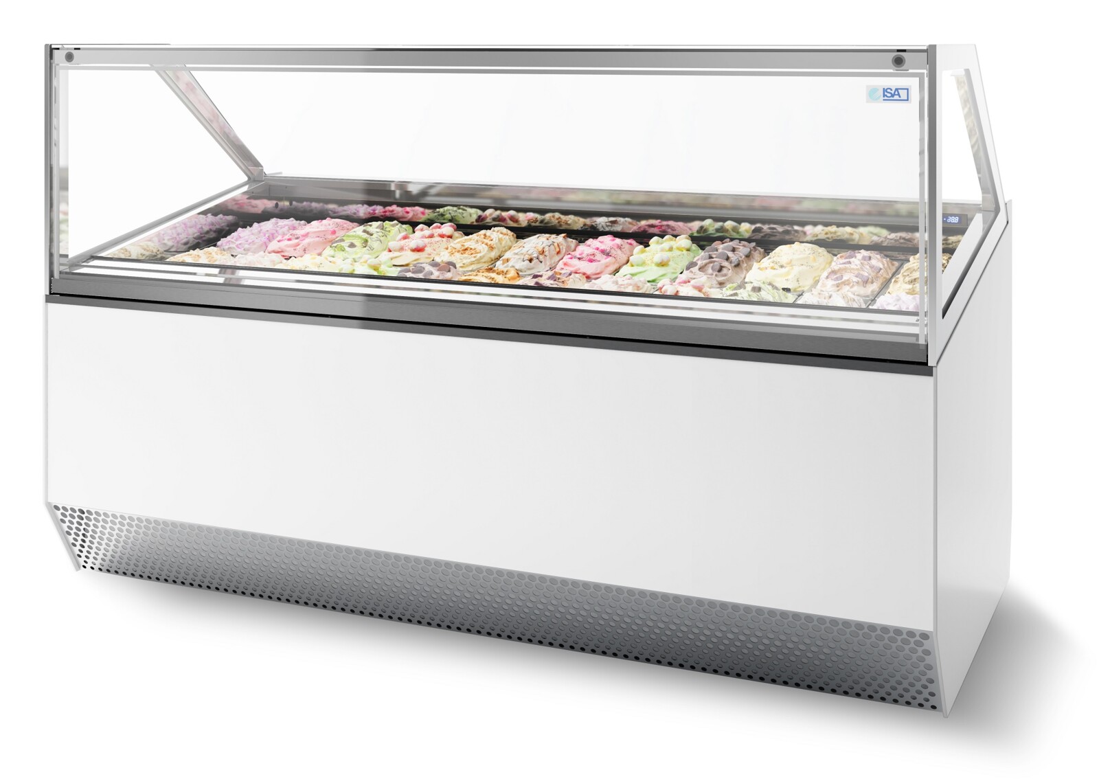 ISA Millennium 16 Ice Cream Display Case, 870L Capacity, LED Lighting 1