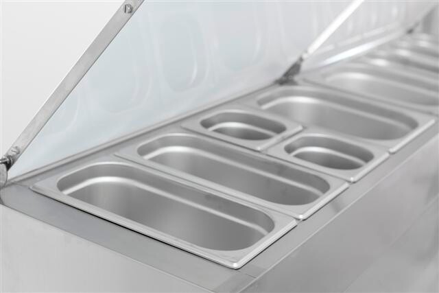 Combisteel Saladette 3 Door Refrigerated Prep Table, 8x1/3 GN 5