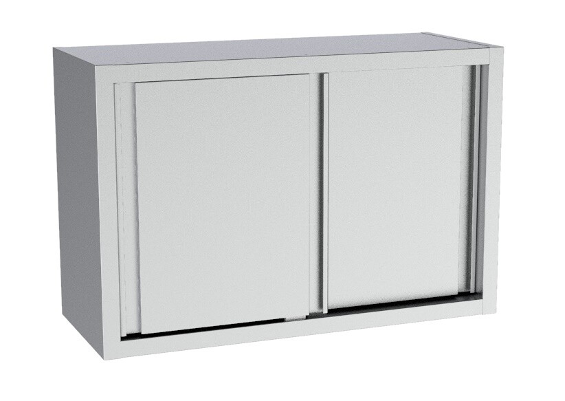 Combisteel Wall Cupboard Sliding Doors 1000mm, Stainless Steel 1