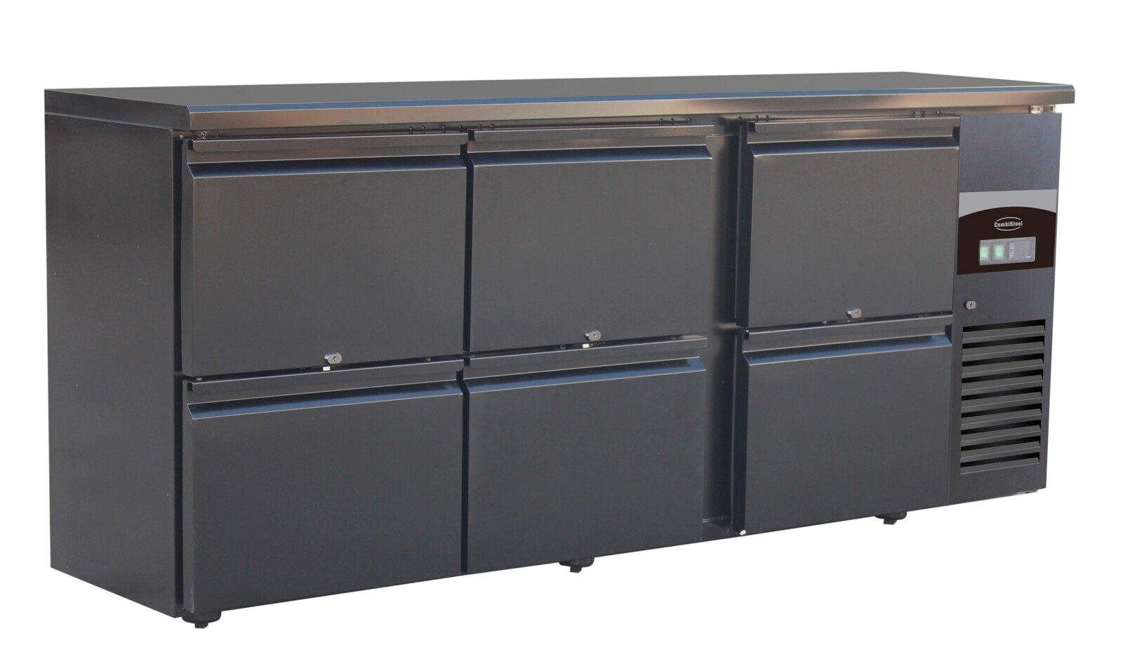 Combisteel Black Bar Cooler 6 Drawer, 537L, Freestanding 1