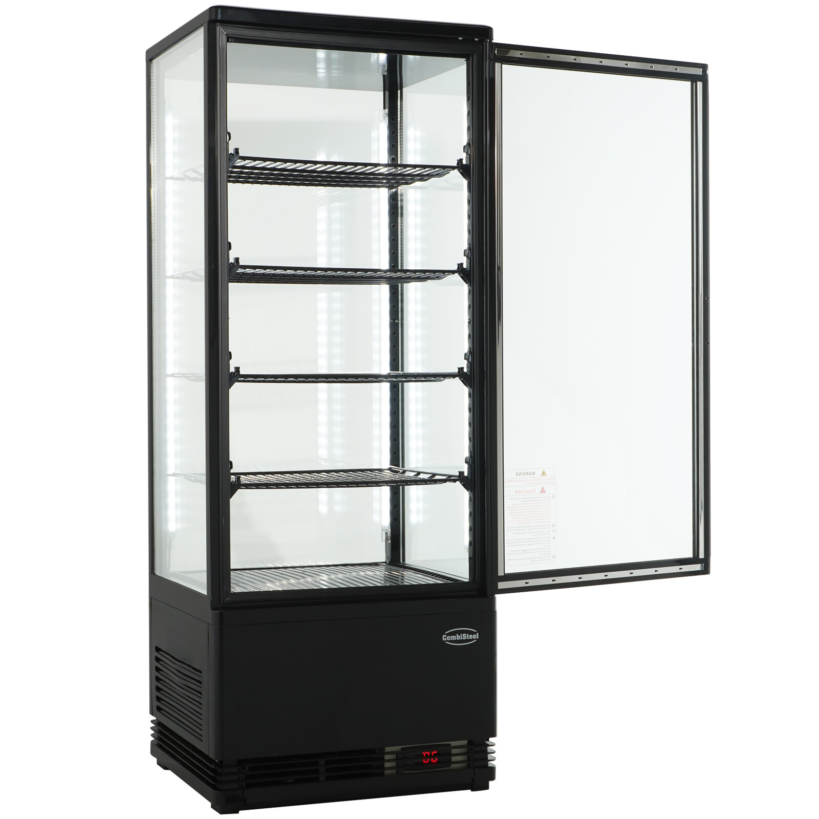 Combisteel Cold Display 98L Black Tabletop Refrigerated Showcase 5