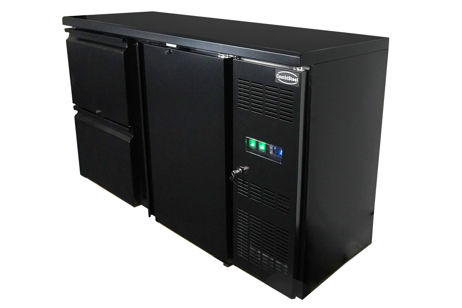 Combisteel Black Bar Cooler 1 Door 2 Drawers, 350L Capacity 3