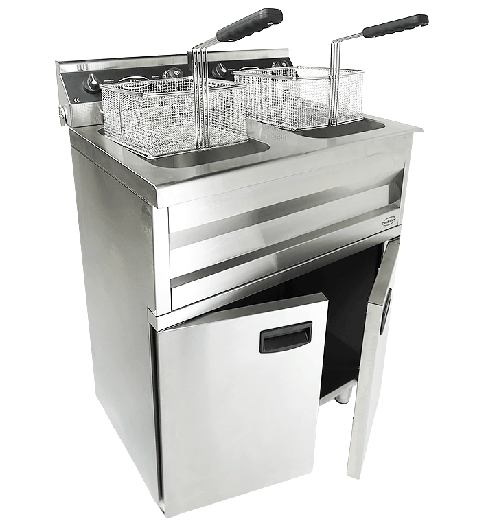Combisteel Electric Fryer 2x9L, Dual Tank, 6.6kW Freestanding 5
