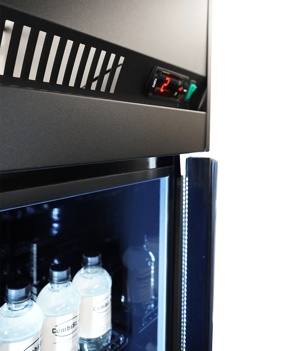 Combisteel 3 Glass Door Refrigerator 1180L, Black IRM-1180R 4