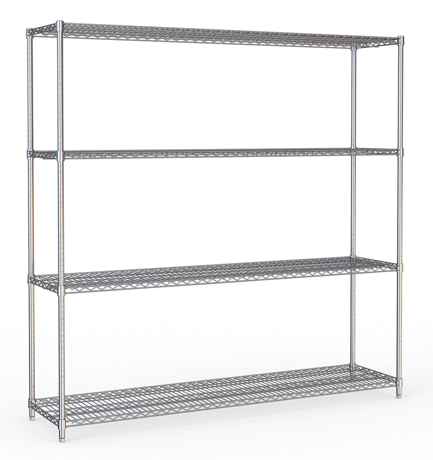 Creative Kitchen 4-Level Chrome Steel Shelf Unit, 1800x1800mm 1