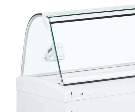 ISA Fiji 7 Ice Cream Display Case, 383L, Mobile Curved Glass 4