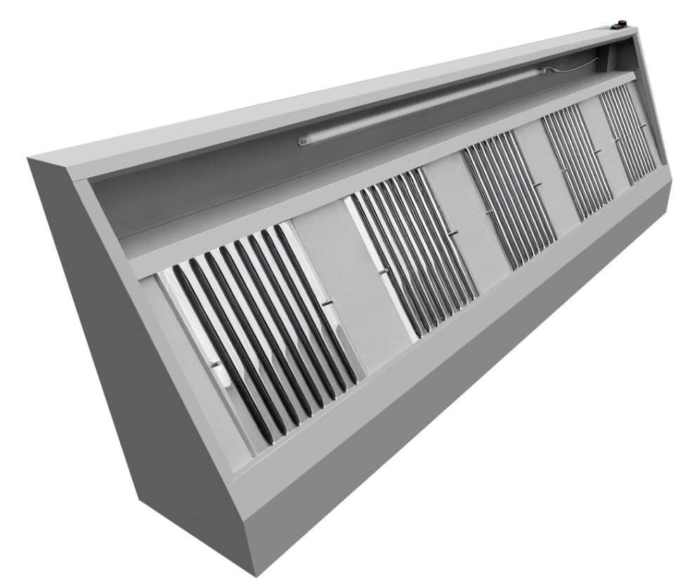 Combisteel Wall-Mounted Hood 3000mm, 3000 m³/h Extraction 3