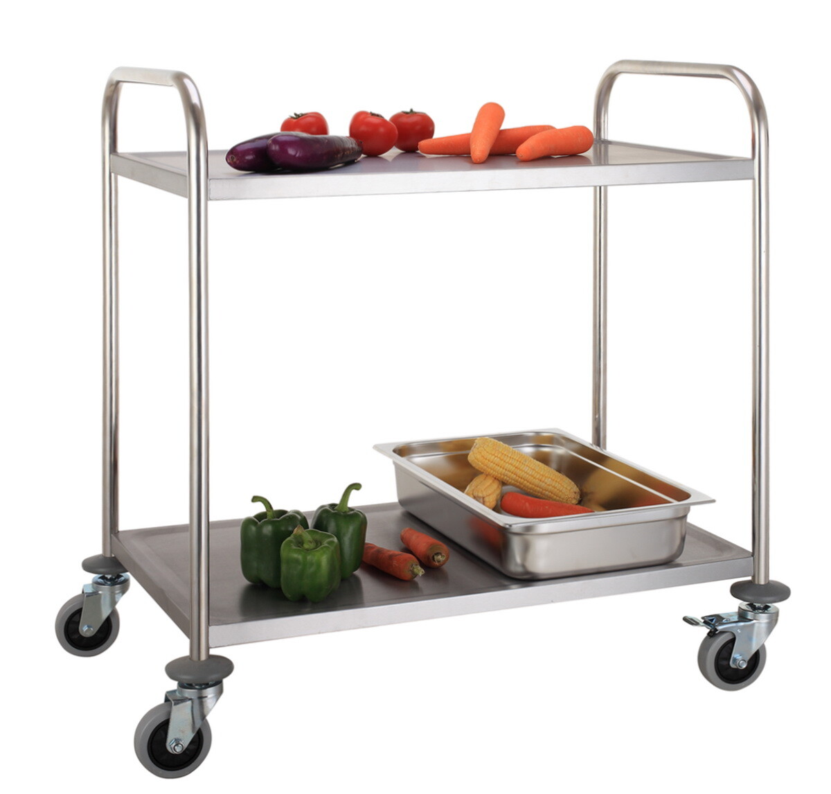 Combisteel Flat-Packed Trolley 2 Shelves, 860x540mm, 50kg Capacity 2