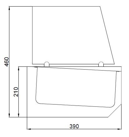 Combisteel Refrigerated Counter Top 6x 1/3 GN, Digital Display 2