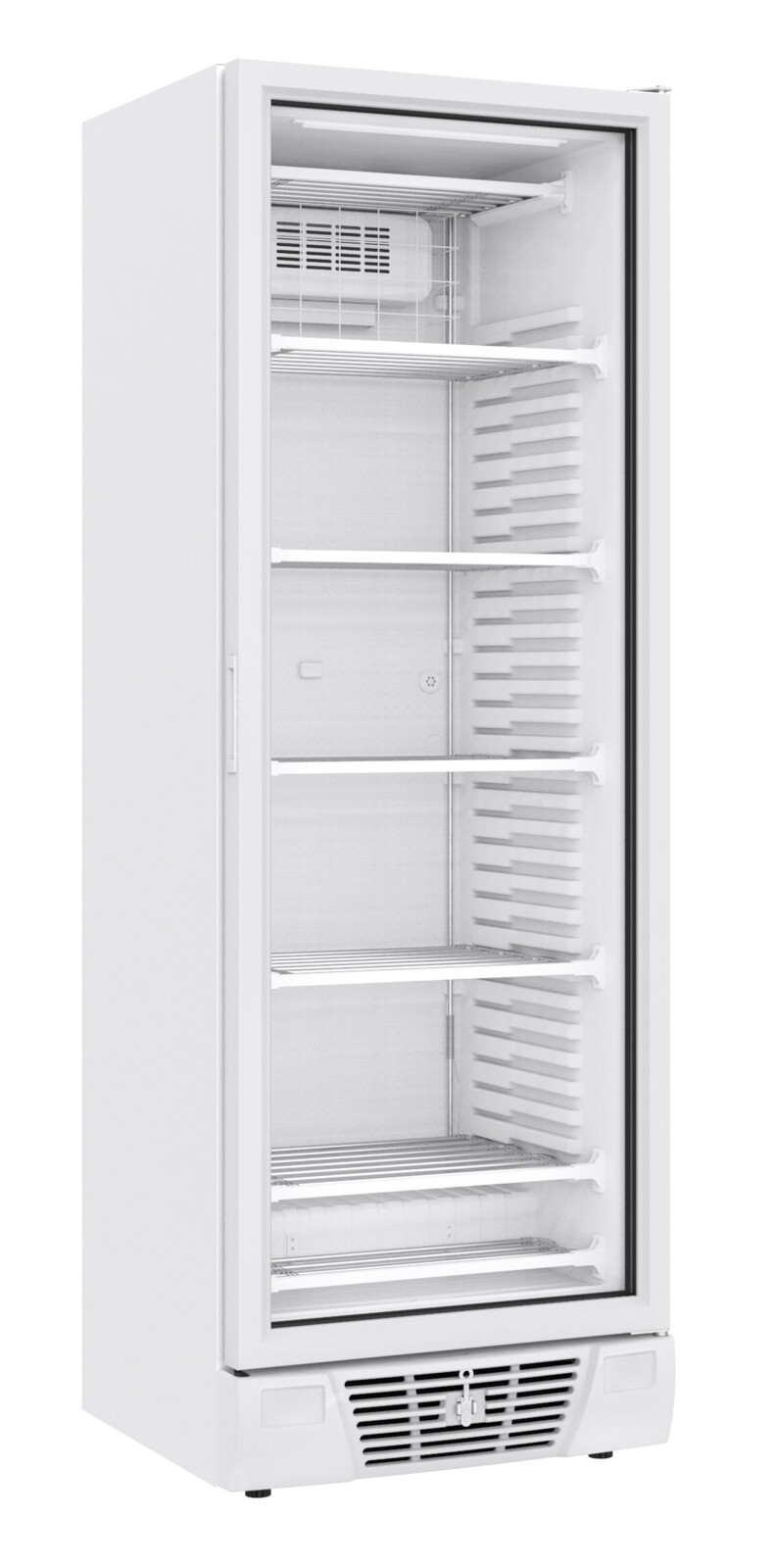 Combisteel Glass Door Freezer 382L, Static Cooling, LED Display 1