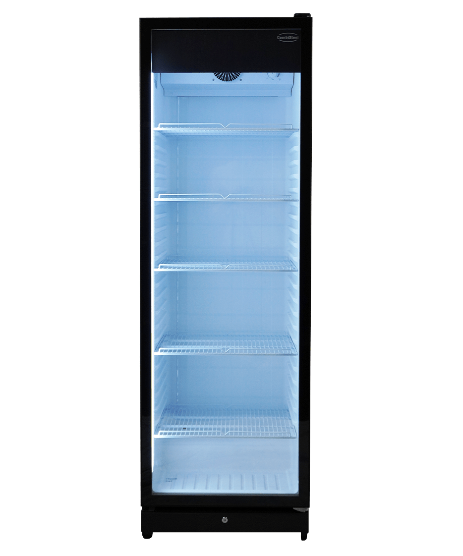 Combisteel PIB-360R Glass Door Refrigerator, 354L, Black 3