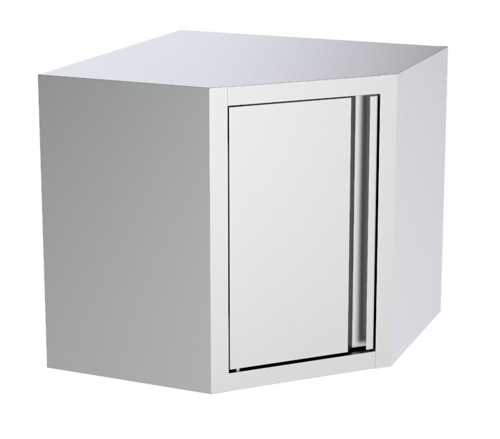 Combisteel Corner Wall Cupboard 700mm, Stainless Steel 1