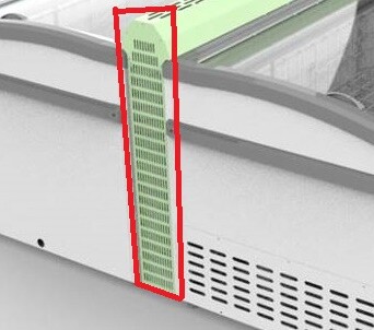 Chaysol Chest Freezer Joint Side White for Island Display 1