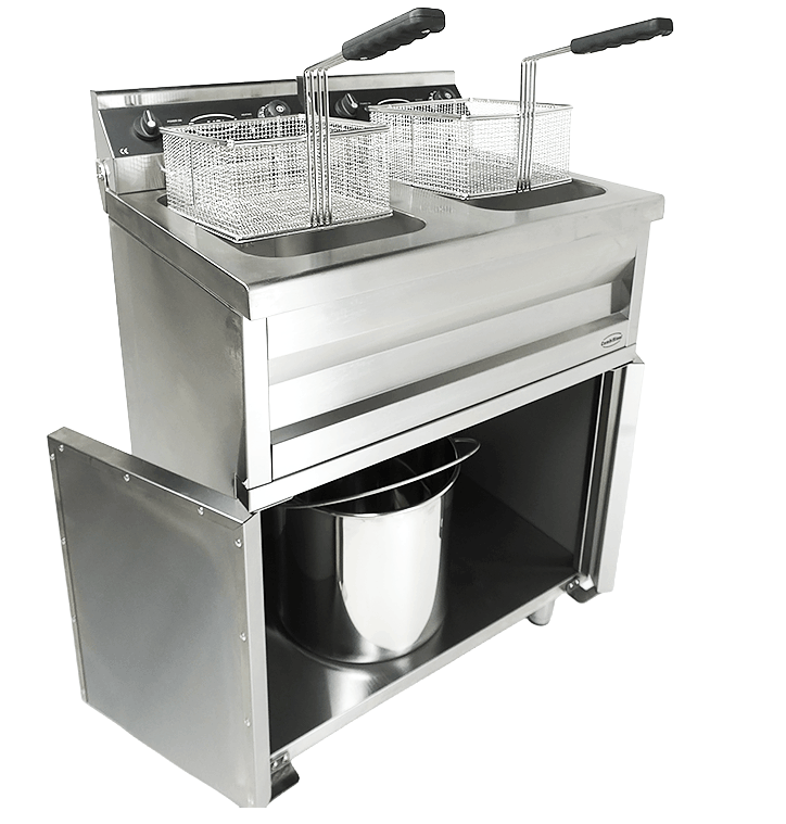 Combisteel Electric Fryer 2x9L, Dual Tank, 6.6kW Freestanding 6
