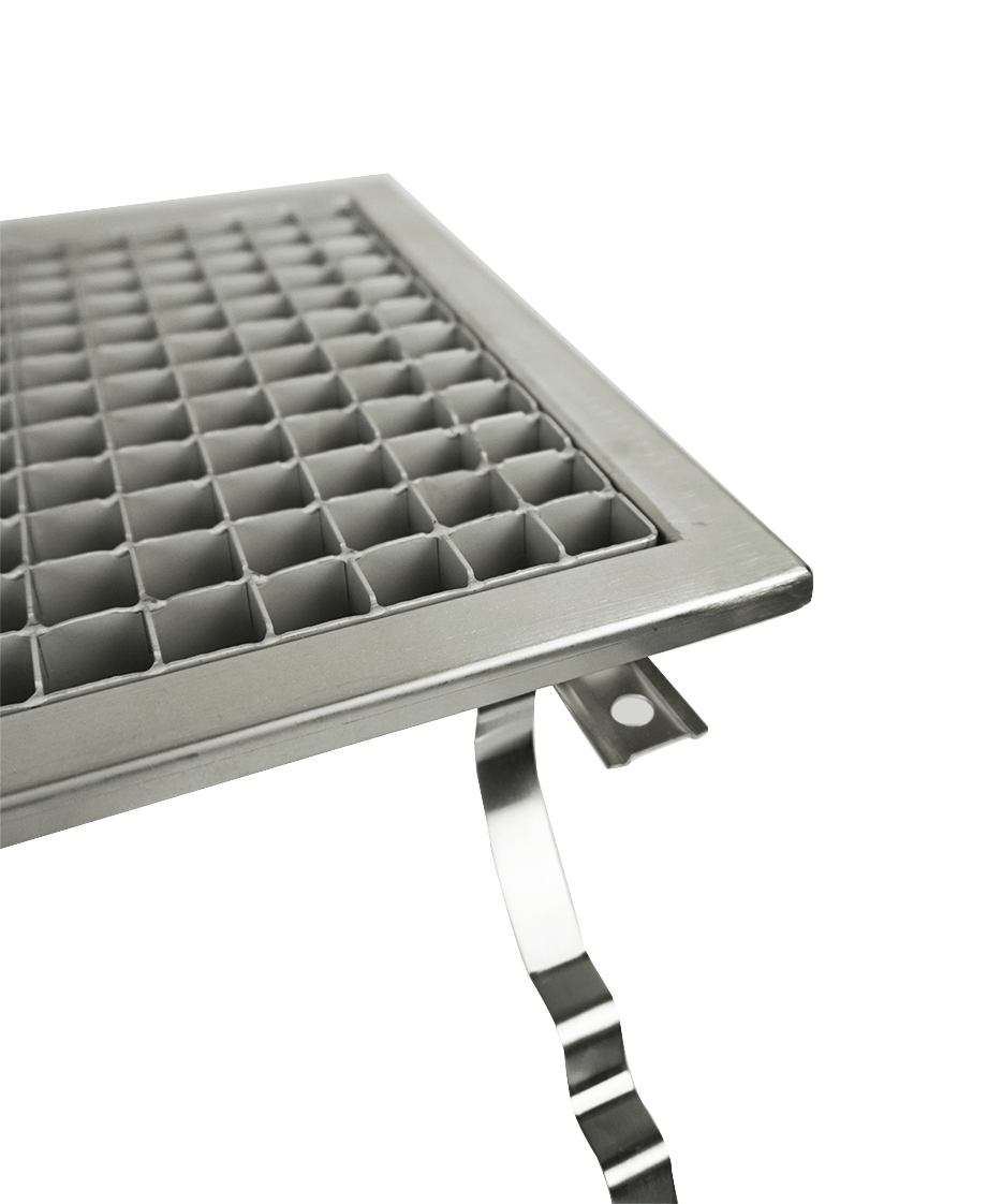 Combisteel Floor Grid 927x300mm, DN 70 Drain, Stainless Steel 4