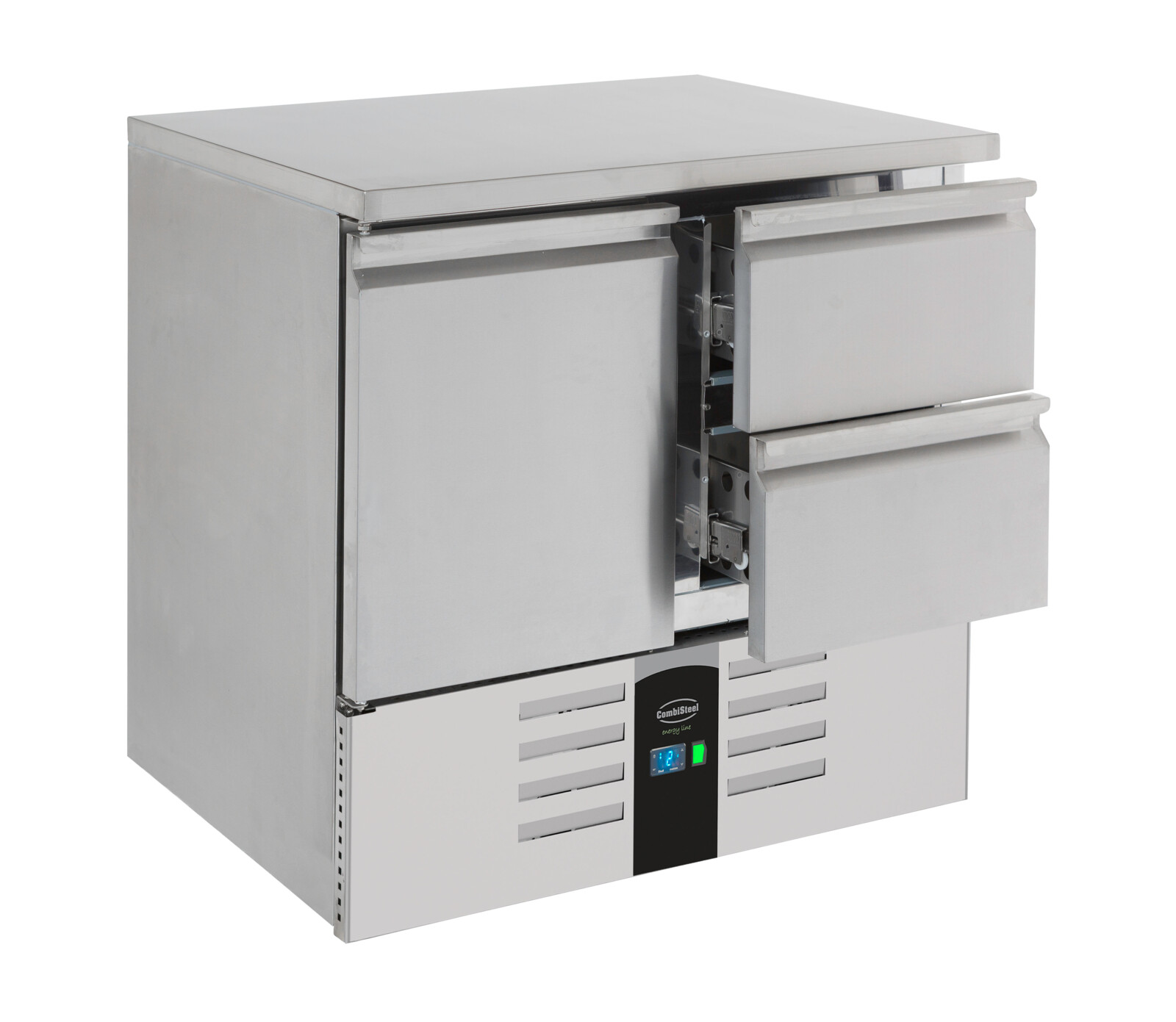 Combisteel Refrigerated Counter 1 Door 2 Drawers, 257L Energy Line 2