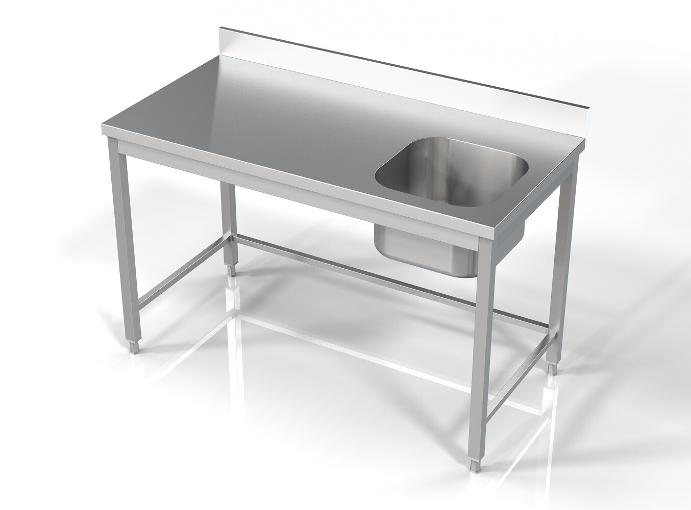 Combisteel Sink Unit 1400x700mm Single Bowl Right Hand 1