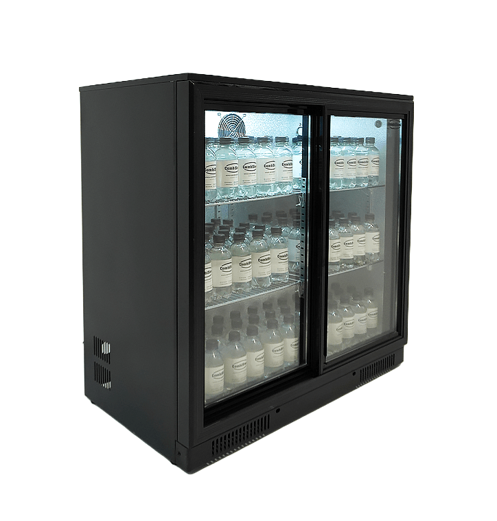 Combisteel Backbar Cooler Black 2 Sliding Doors, 198L, Ventilated 2