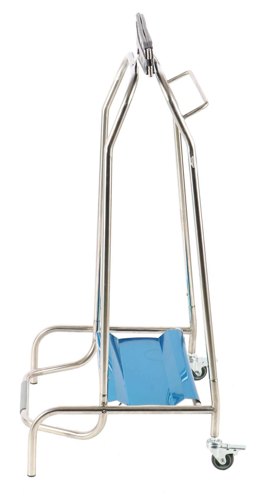 Combisteel Pedal Controlled Trash Bag Holder, Mobile Stainless Steel 3