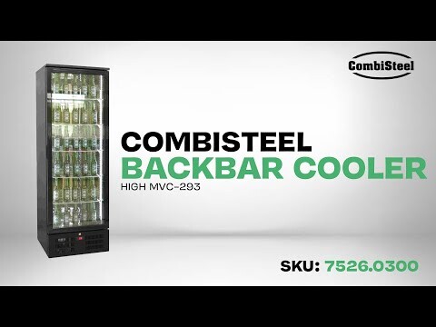 Combisteel Backbar Cooler MVC-293, 293L Black Single Door 3